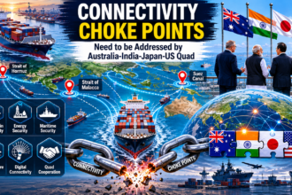 Connectivity Choke Points Australia-India-Japan-US Quad