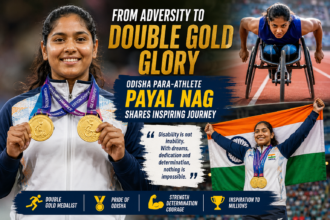 Payal Nag Double Gold Glory at athletics event