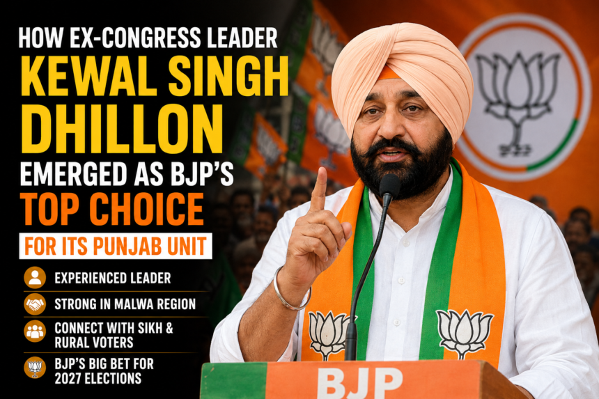 Kewal Singh Dhillon BJP Punjab Chief