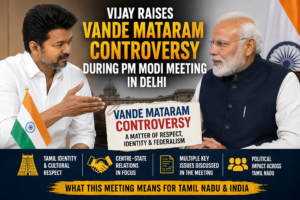 Vijay Vande Mataram Controversy during PM Modi Delhi meeting