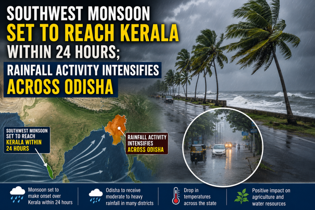 Southwest Monsoon Set to Reach Kerala