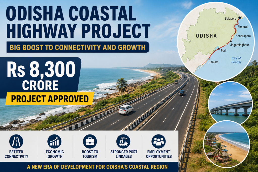 Odisha Coastal Highway Project Route Map